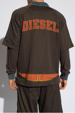 Diesel ‘T-MESHER’ printed polo shirt