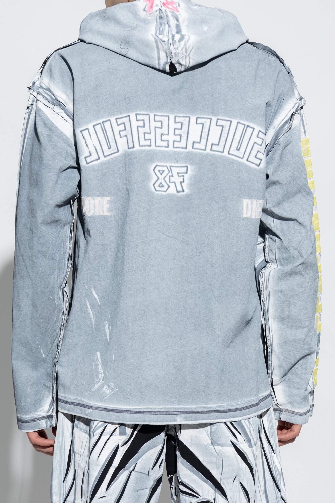 T-NABEL-HOOD-LS Hoodie- Grey - トップス