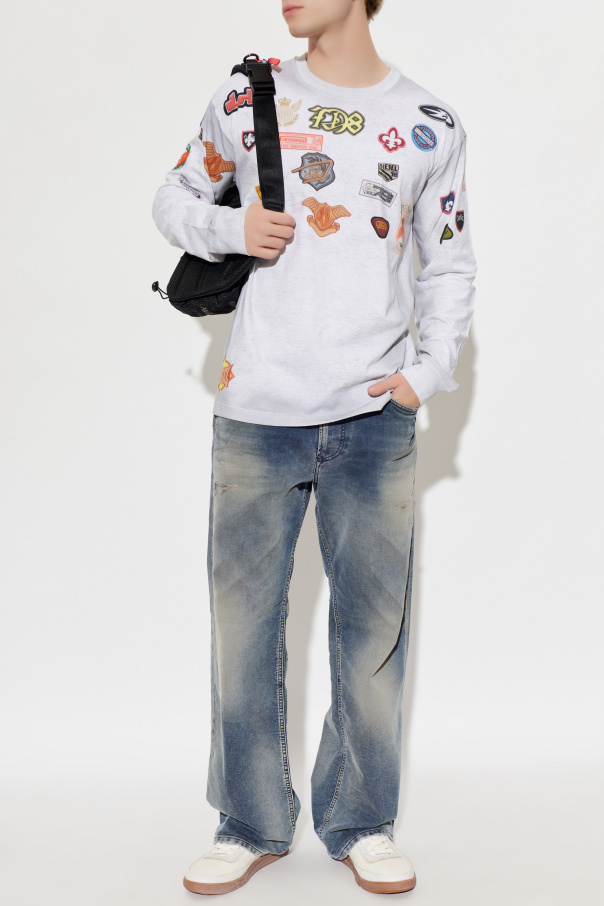 Diesel Camiseta ‘T-NORME-LS-PATCHES’