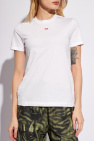 Diesel WHITE ‘T-REG’ T-shirt with logo