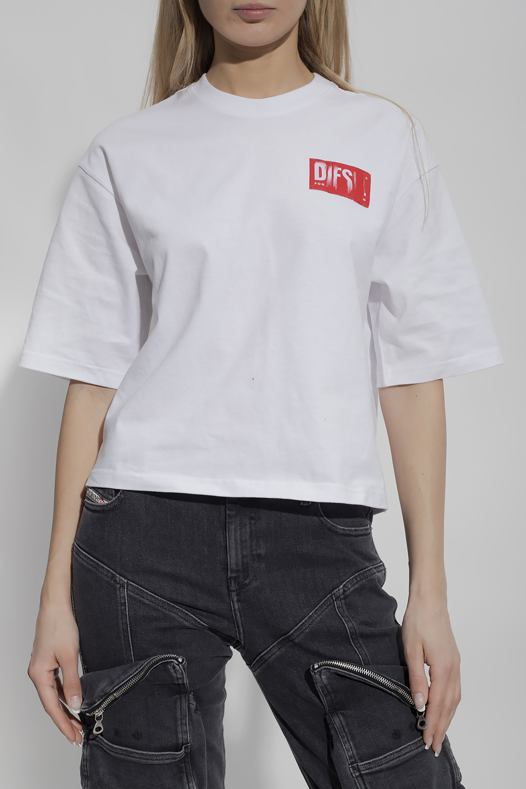 Diesel ‘T-NLABEL’ T-shirt with logo