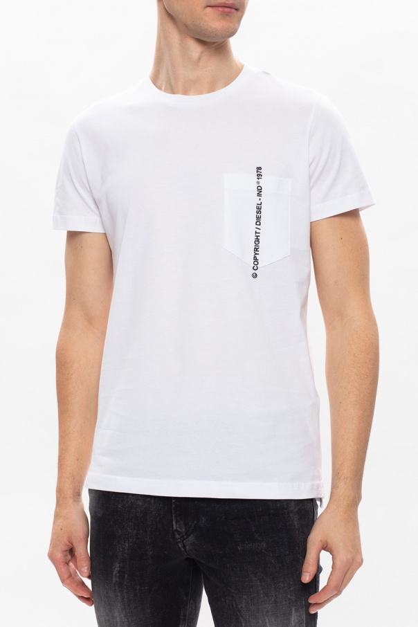 T-RUBIN-POCKET-J1 Man: T-shirt with Copyright embroidery
