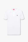 embroidered-logo cotton shorts polo shirt Schwarz