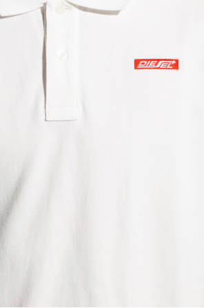 Diesel 'Pure Cotton Boat Print Pique Polo Shirt