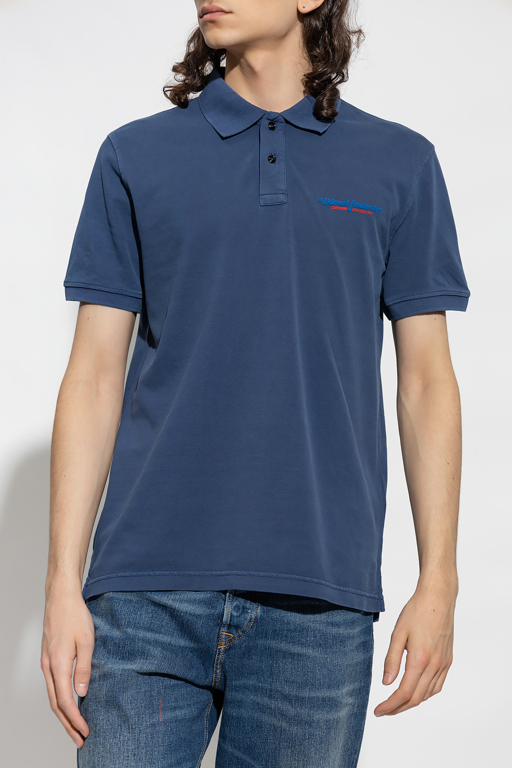 Diesel ‘T-SMITH-IND’ polo fit shirt with logo