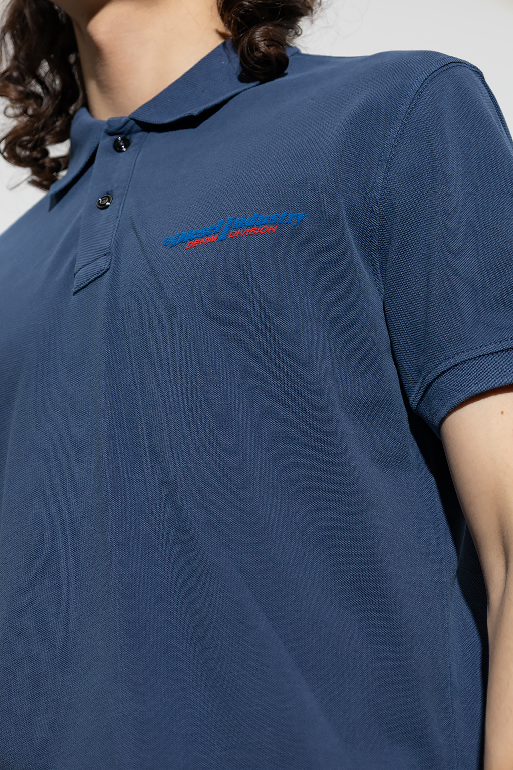 Diesel ‘T-SMITH-IND’ polo fit shirt with logo