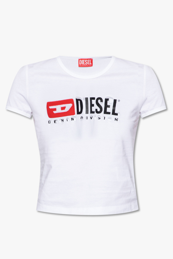 Diesel ‘T-UNCUTIE-DIVSTROYED’ T-shirt with logo