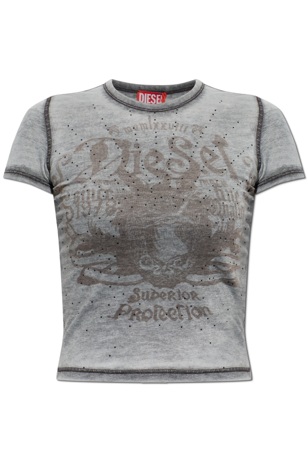 T-shirt ‘T-UNCUTIES-LONG-AA3’ od Diesel