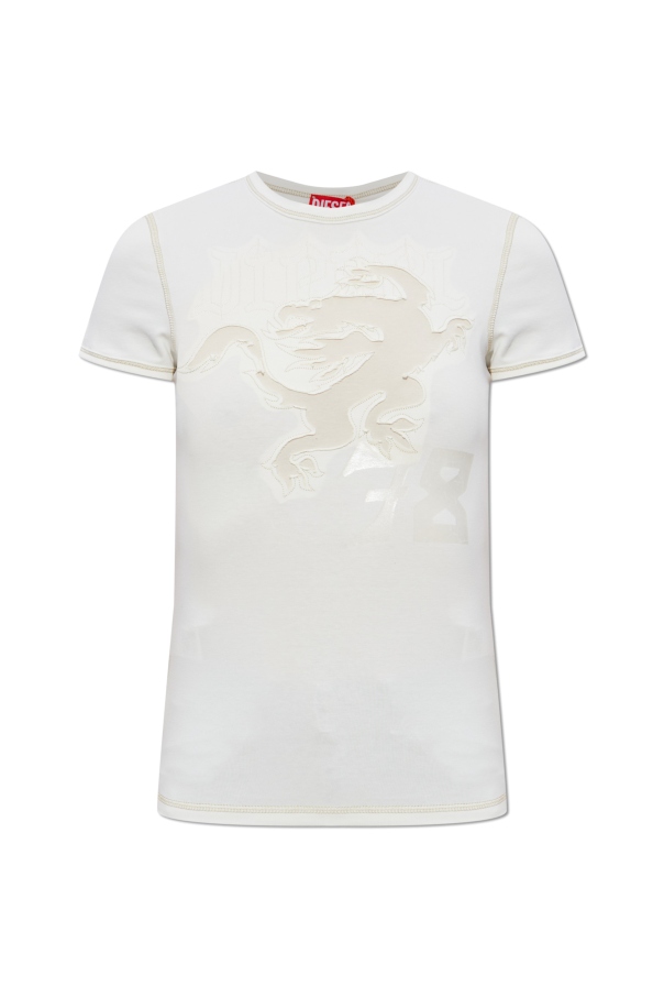 T-shirt `T-UNCUTIES-LONGER-AA1` od Diesel