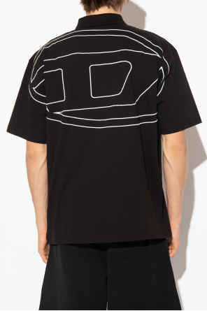 Diesel ‘T-VORT-MEGOVAL-D’ sweatshirt polo shirt with logo