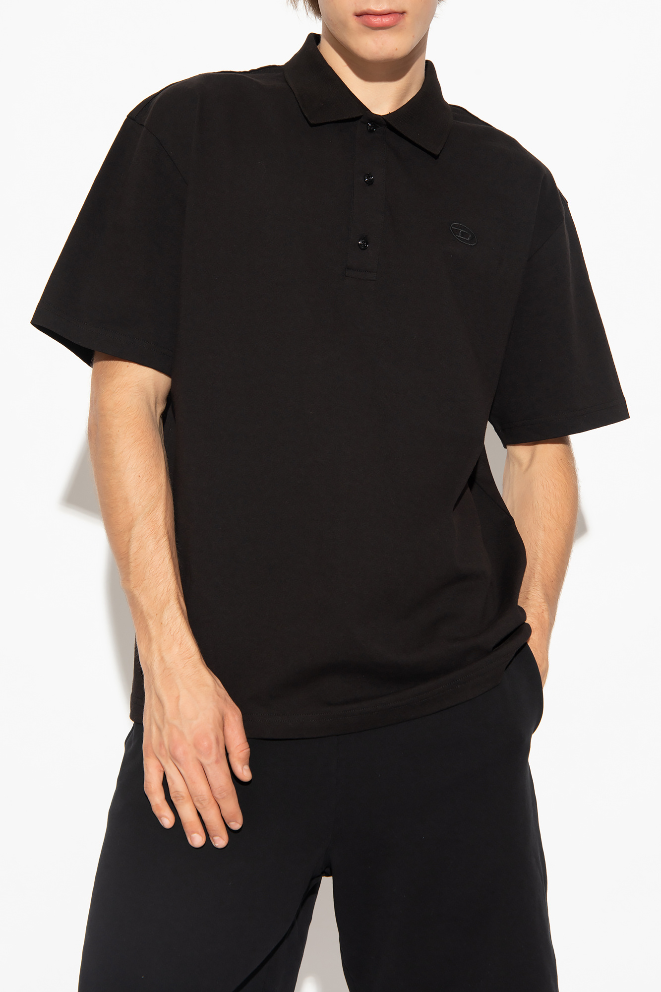 Diesel ‘T-VORT-MEGOVAL-D’ polo shirt with logo