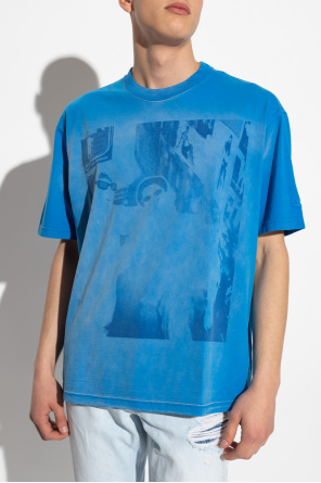 Diesel ‘T-WASH’ T-shirt zebra-embroidery with print