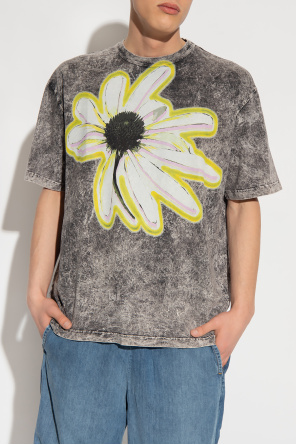Diesel ‘T-WASH’ T-shirt with floral motif