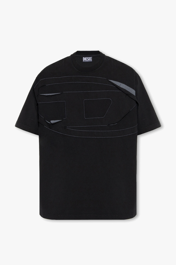 Diesel ‘T-WASH-PEELOVAL’ T-shirt with logo