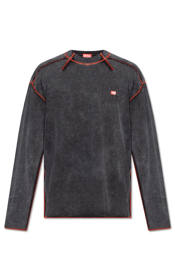 Diesel ‘T-WEEK-LS’ T-shirt with logo