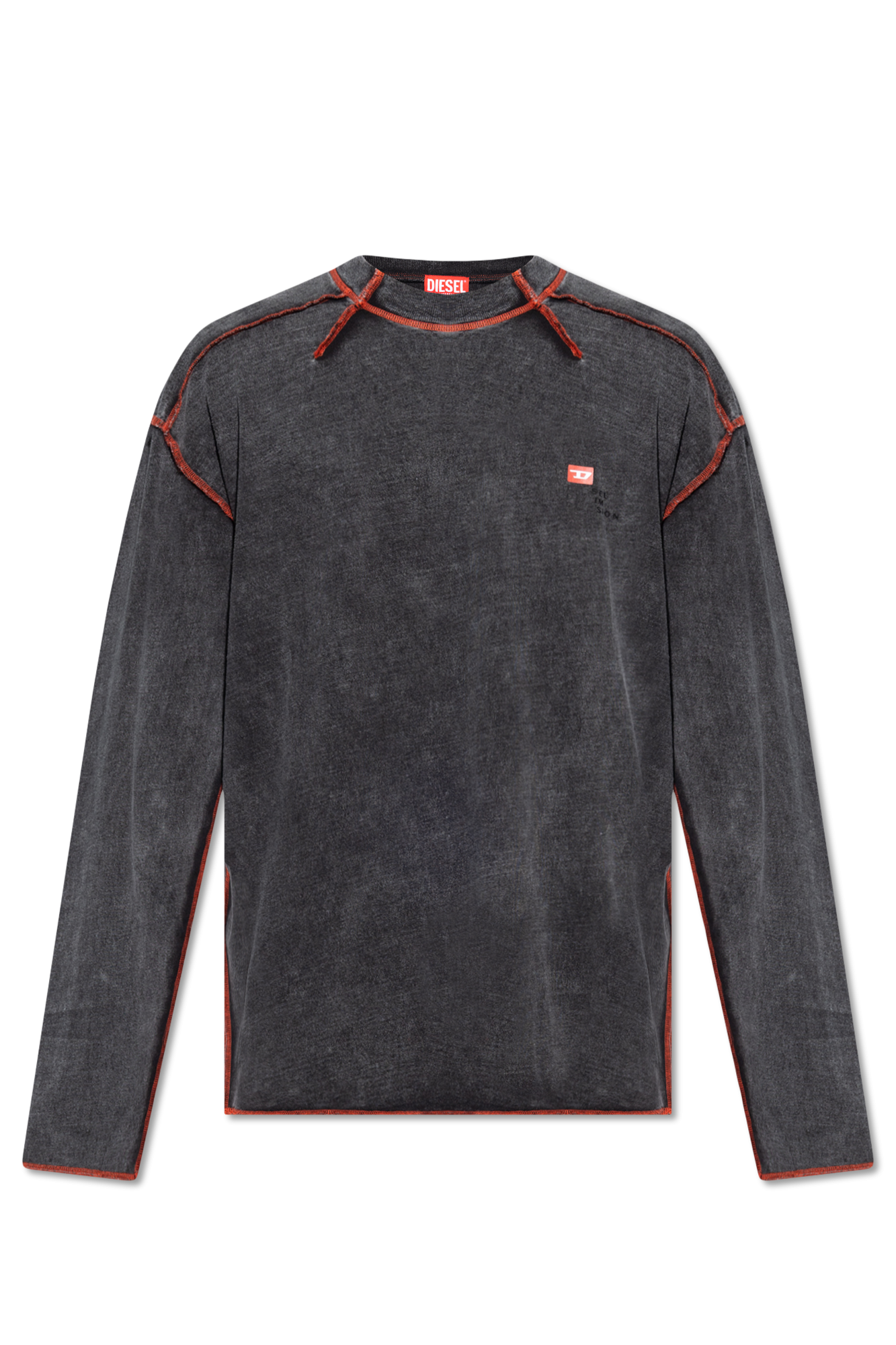 Diesel ‘T-WEEK-LS’ T-shirt with logo