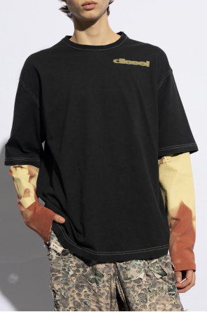 Diesel ‘T-WESHER-N3’ T-shirt with long sleeves