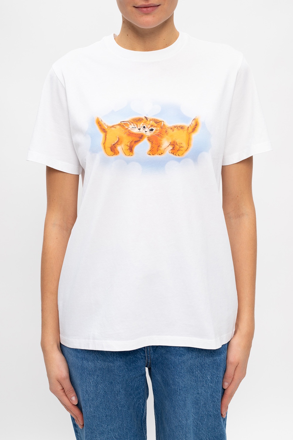 ganni cat t shirt