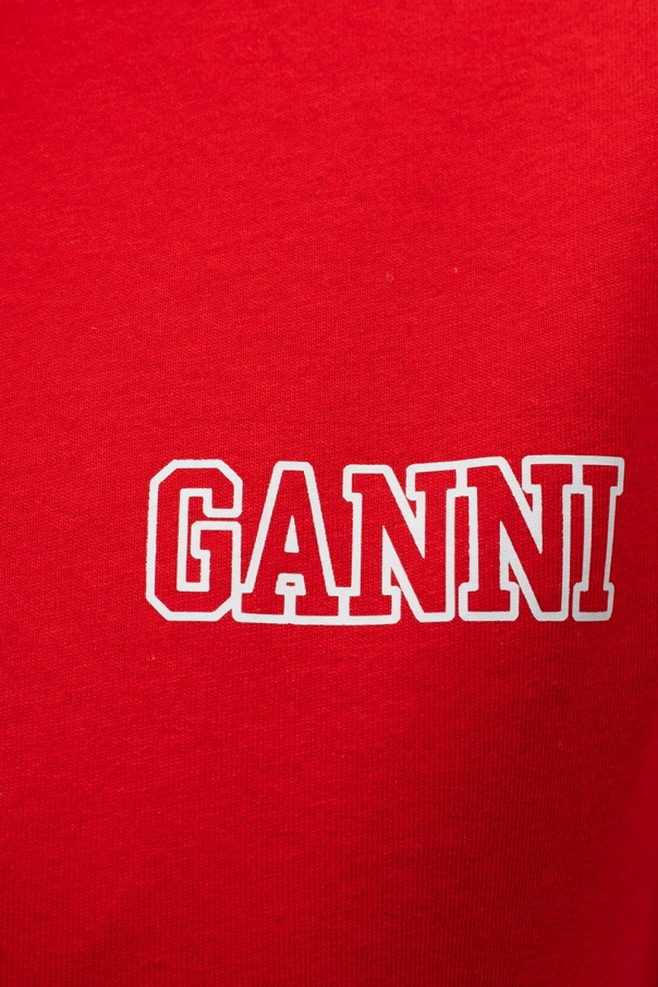 Red Printed T-shirt Ganni - Vitkac Germany