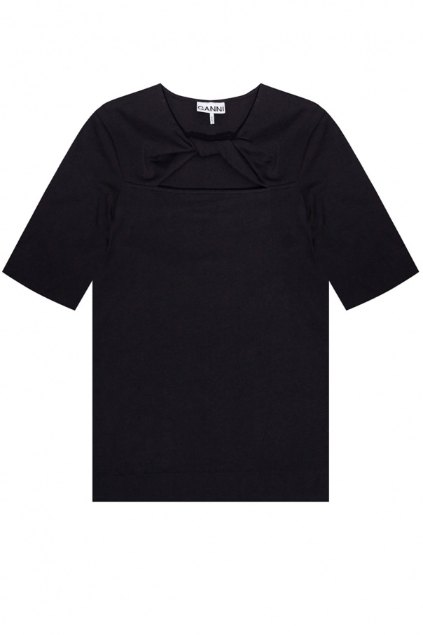 Ganni Cut-out T-shirt