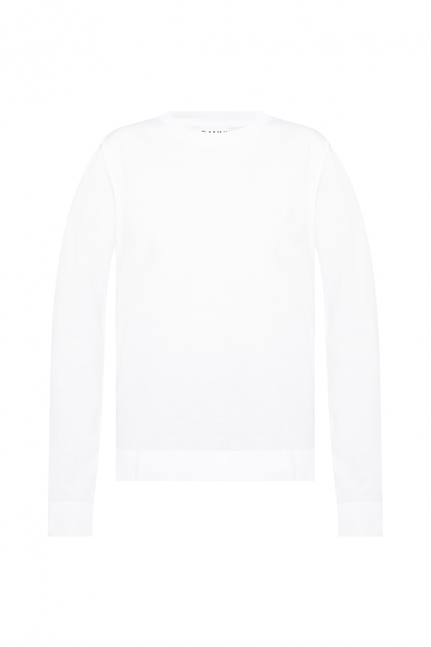 Ganni Raf Simons embroidered round neck T-shirt