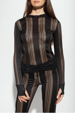 Ganni Perforated top