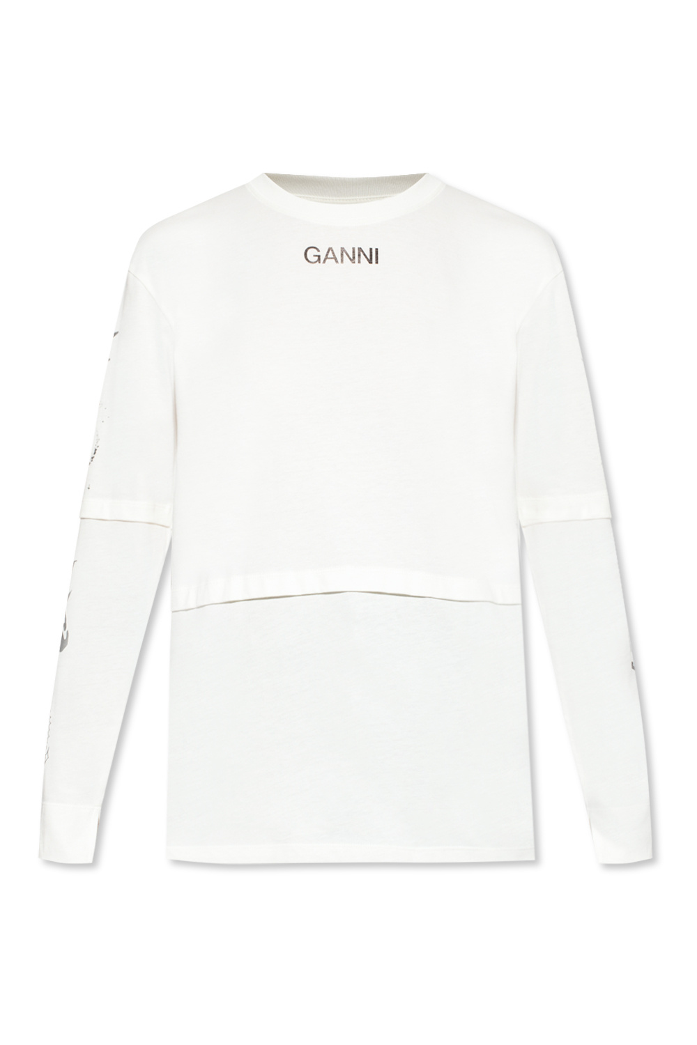 Ganni courreges heart beat print t shirt item