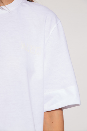 Ganni Dsquared2 Kids TEEN logo-print cotton hoodie Nero