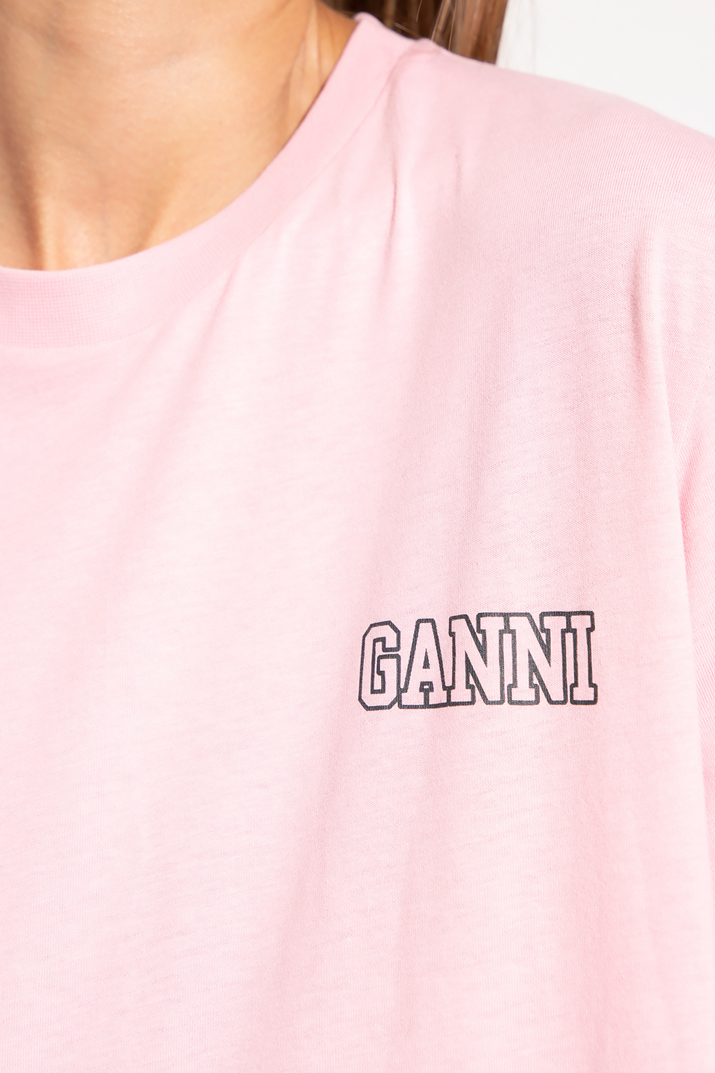 Ganni Karl Lagerfeld Kalifornia T-shirt bianca con logo