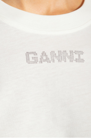 Ganni T-shirt screen with logo