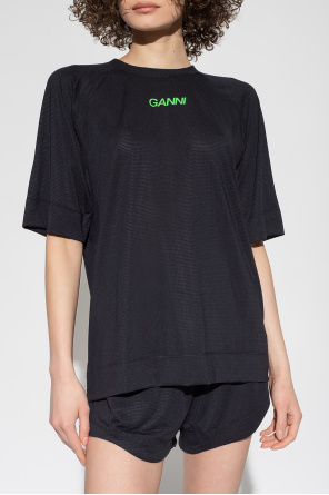 Ganni Burberry colour-block polo shirt