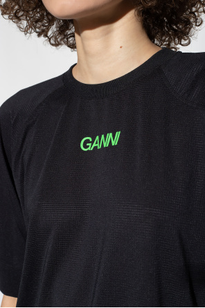 Ganni Burberry colour-block polo shirt