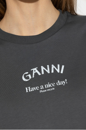 Ganni T-shirt z logo