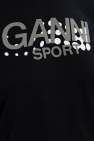Ganni BLACK Sports T-shirt with logo