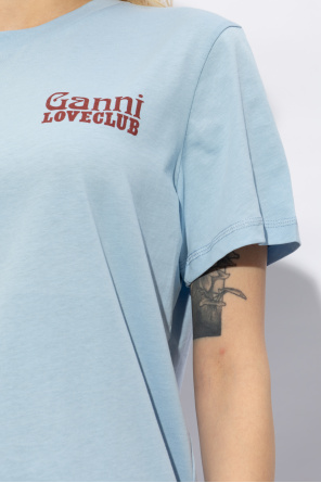 Ganni T-shirt z logo