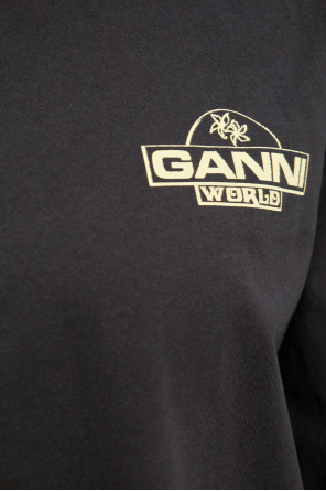 Ganni T-shirt z długim rękawem