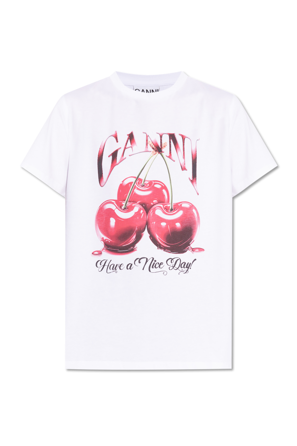 Ganni T-shirt z logo