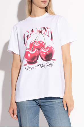 Ganni T-shirt z logo