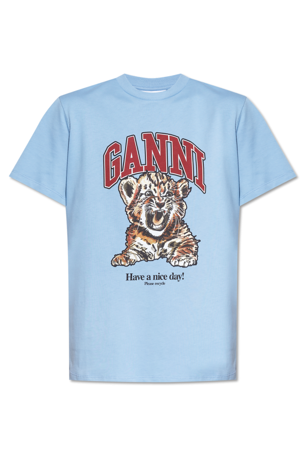 Ganni T-shirt z logo