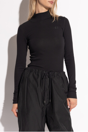 Ganni Ribbed Polo Neck