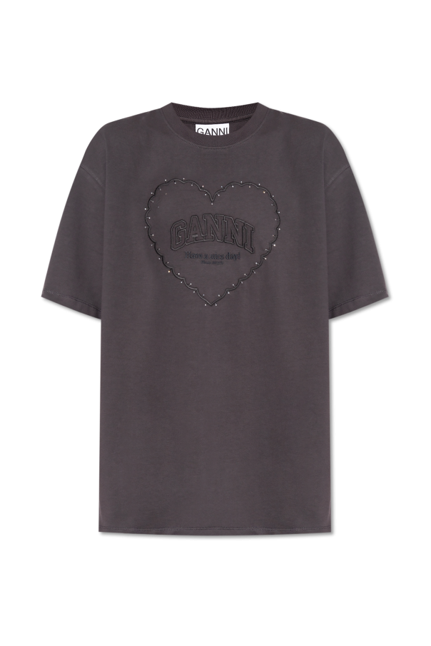 Ganni T-shirt with logo