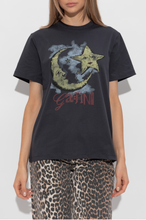 Ganni T-shirt with colorful print