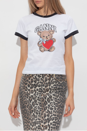 Ganni T-shirt with colourful print