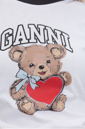 Ganni T-shirt with colourful print