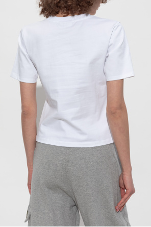 Ganni T-Shirt mit gesticktem Logo