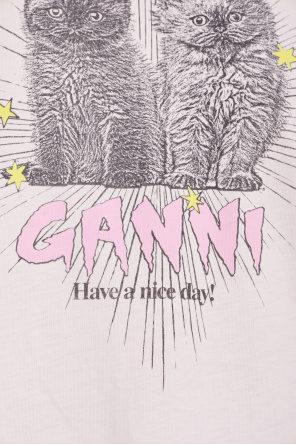 Ganni T-shirt with colorful print