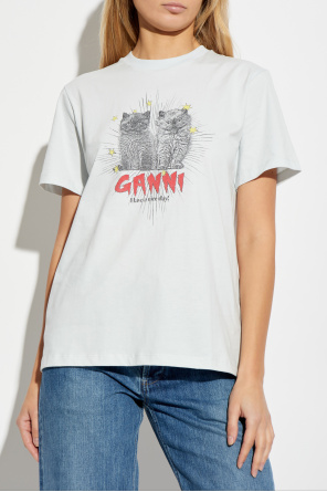 Ganni T-shirt with colorful print