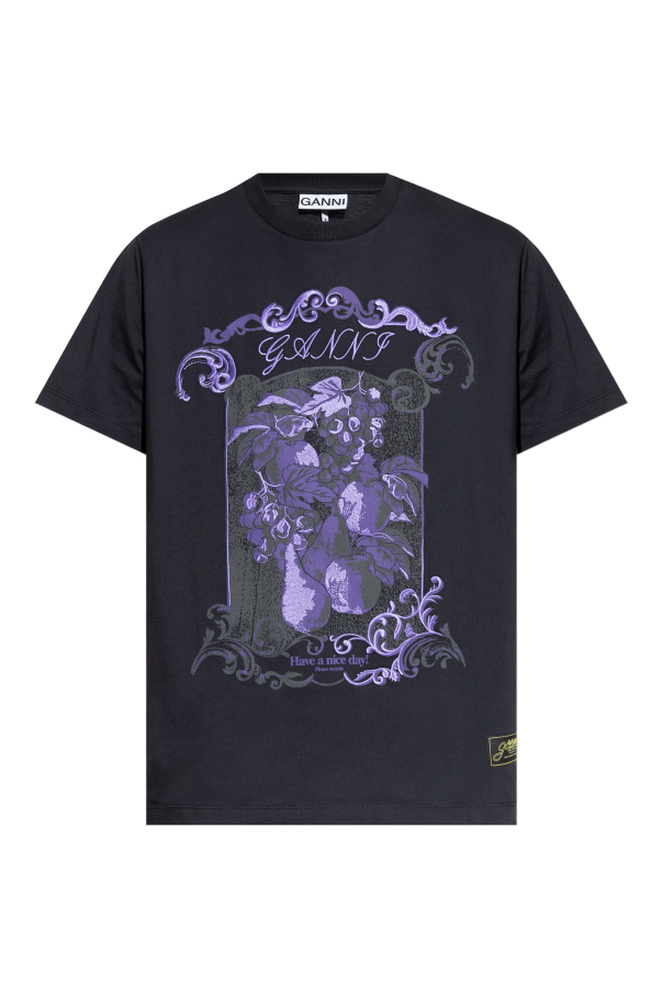 T-shirt with print od Ganni