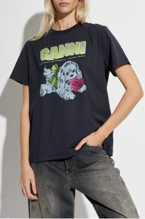 Ganni T-shirt with colorful print