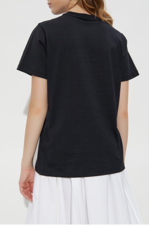 Ganni T-shirt z kolorowym nadrukiem